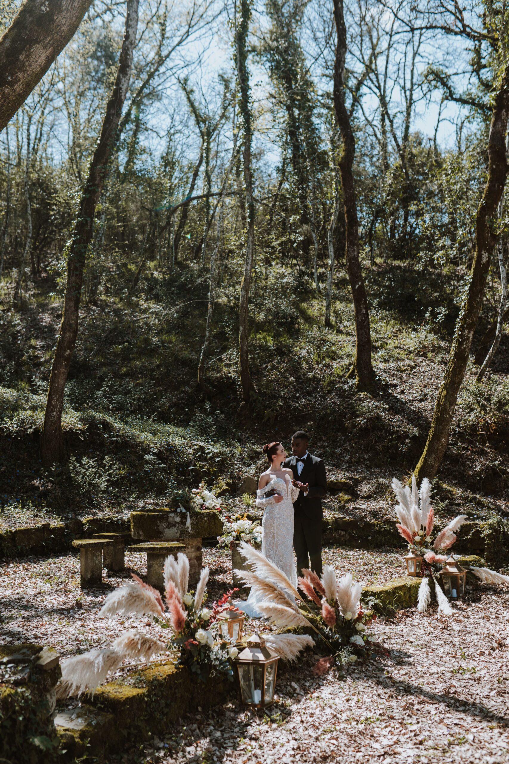 location matrimonio con piscina vista lago in umbria